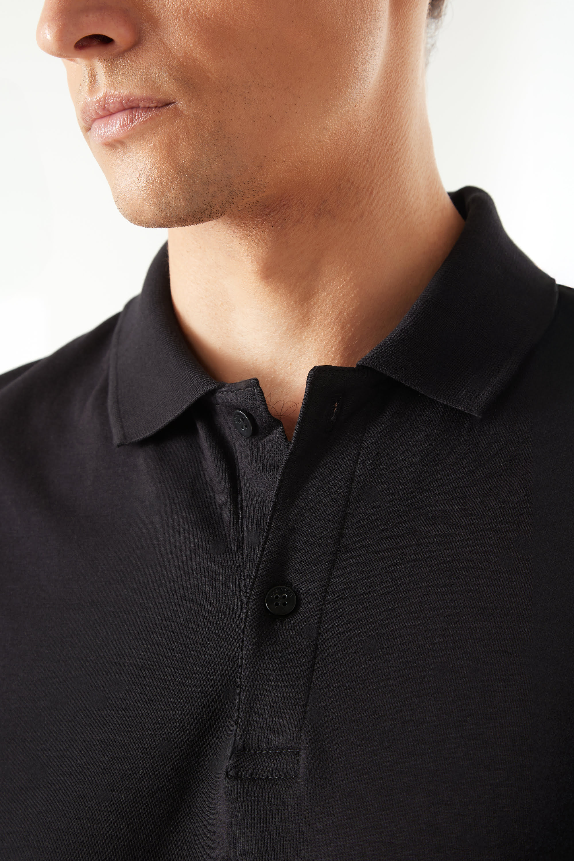 Camisa Polo em Algodão Pima com Gola Clássica | BLVCK